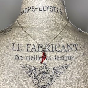 Crystal Cardinal Necklace